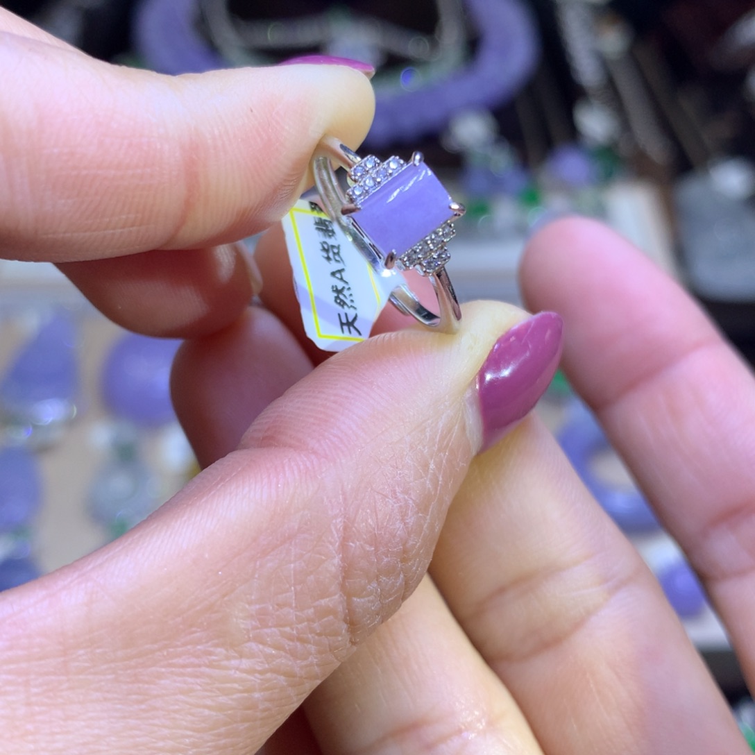 翡翠耳饰银S925镶嵌翡翠