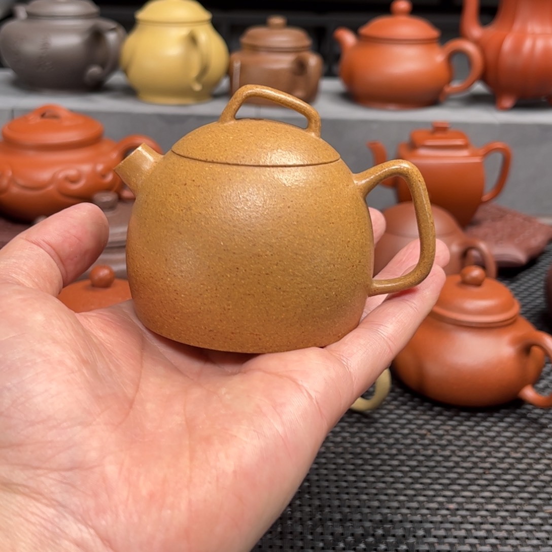 紫砂茶壶紫砂艺术茶具套装黄金段