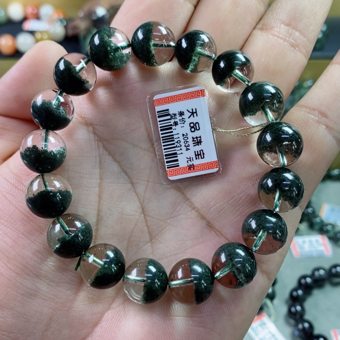 水晶手串未镶嵌绿幽灵119311