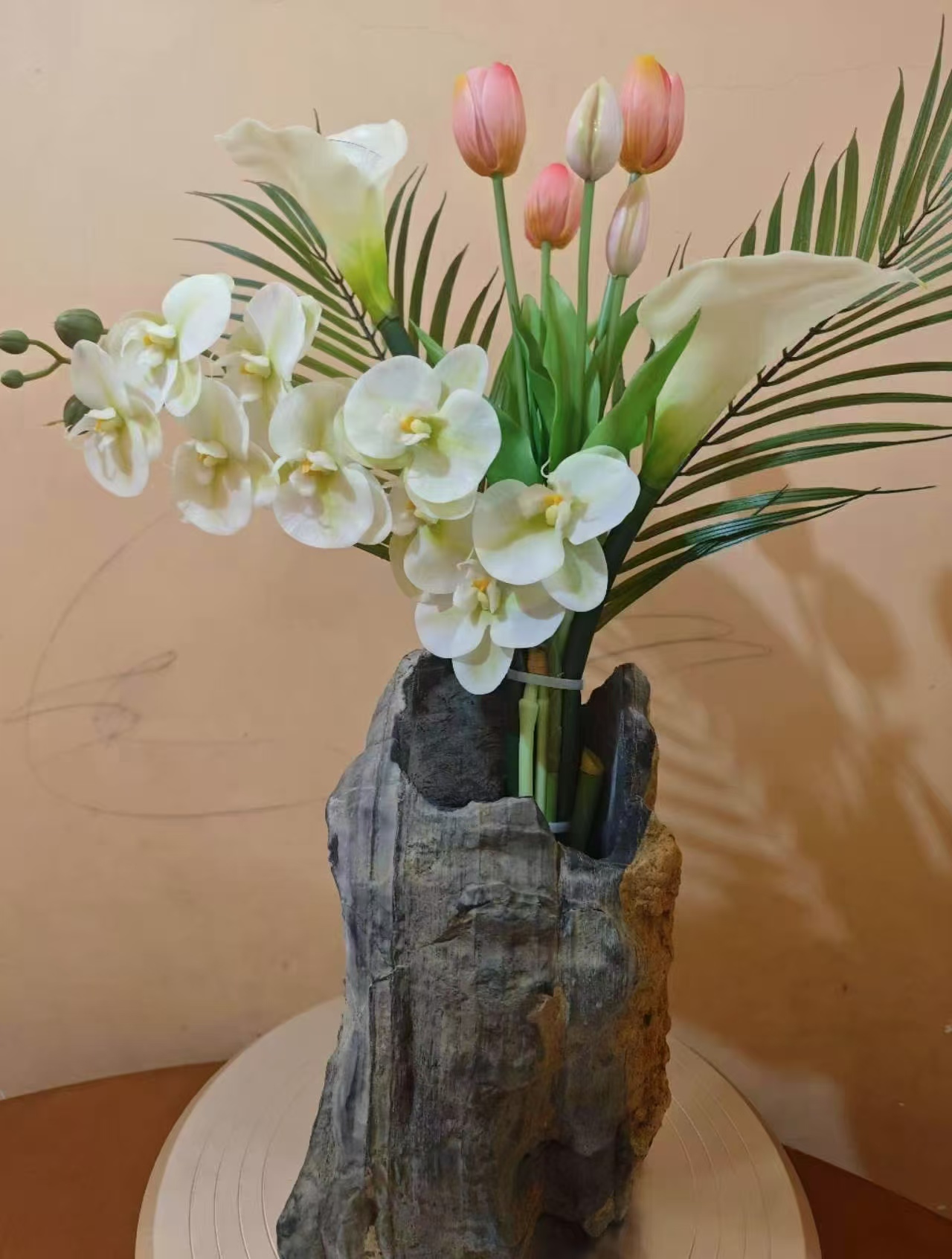 灵璧奇石 花盆 鱼缸 烟灰缸 茶台 各种工艺观景石