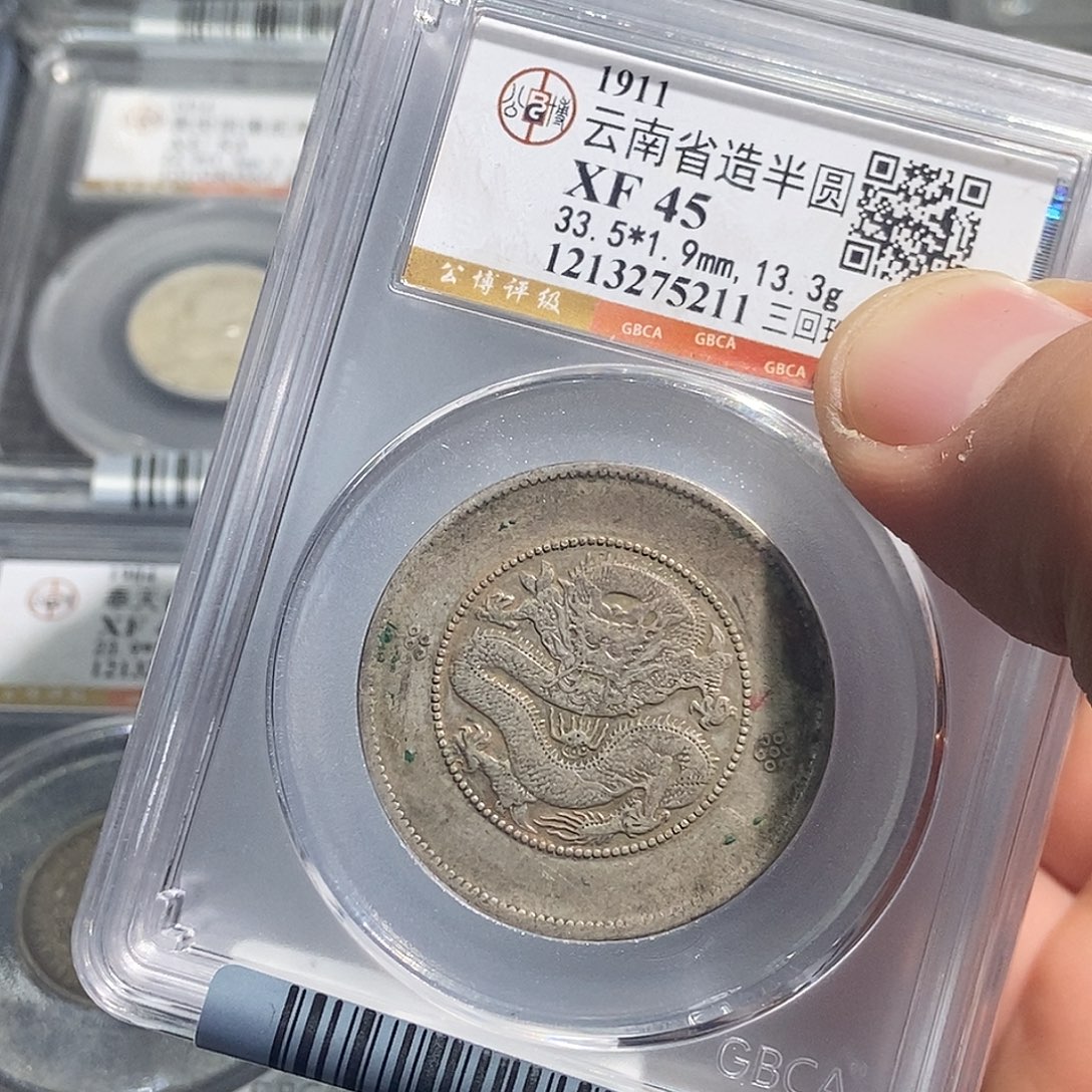 广***记银大头云南半圆龙四枚