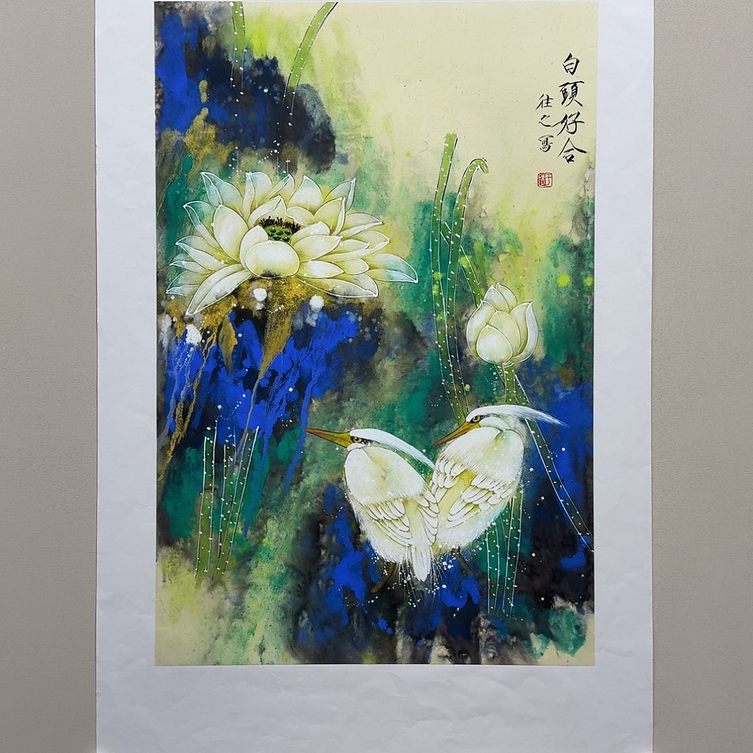 国画精品纯手绘2.8平尺