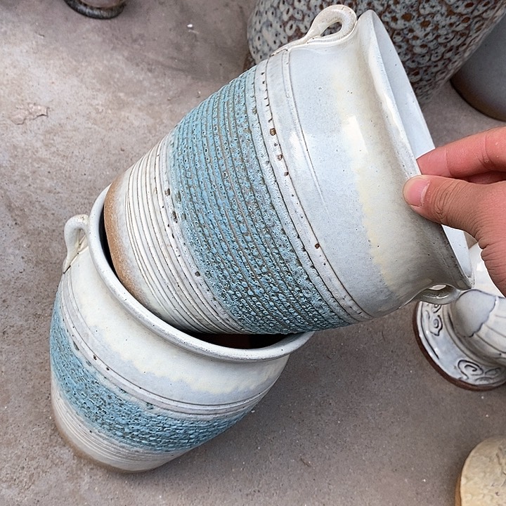 紫砂花盆正品口18高22