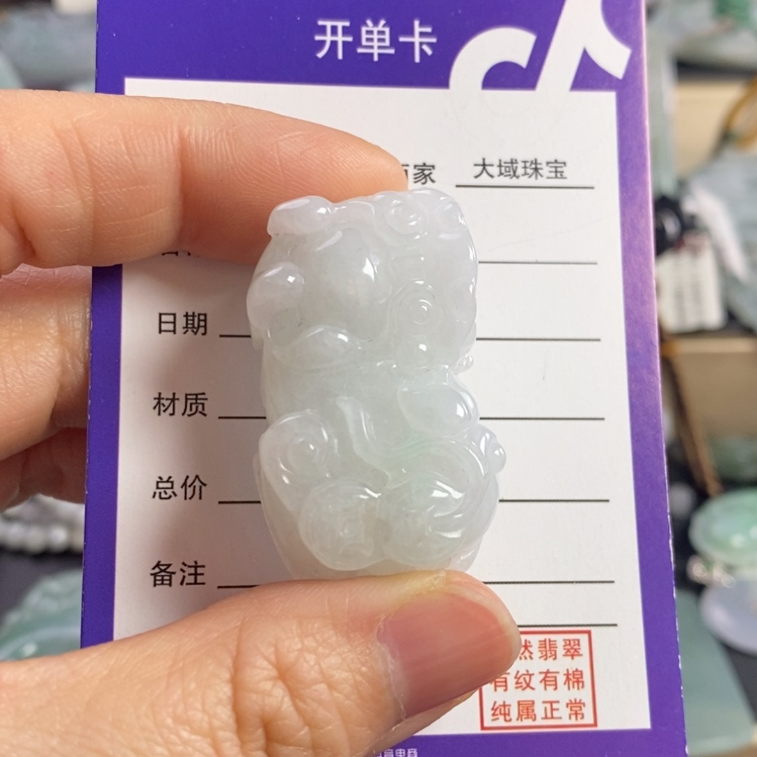 翡翠颈饰未镶嵌貔貅