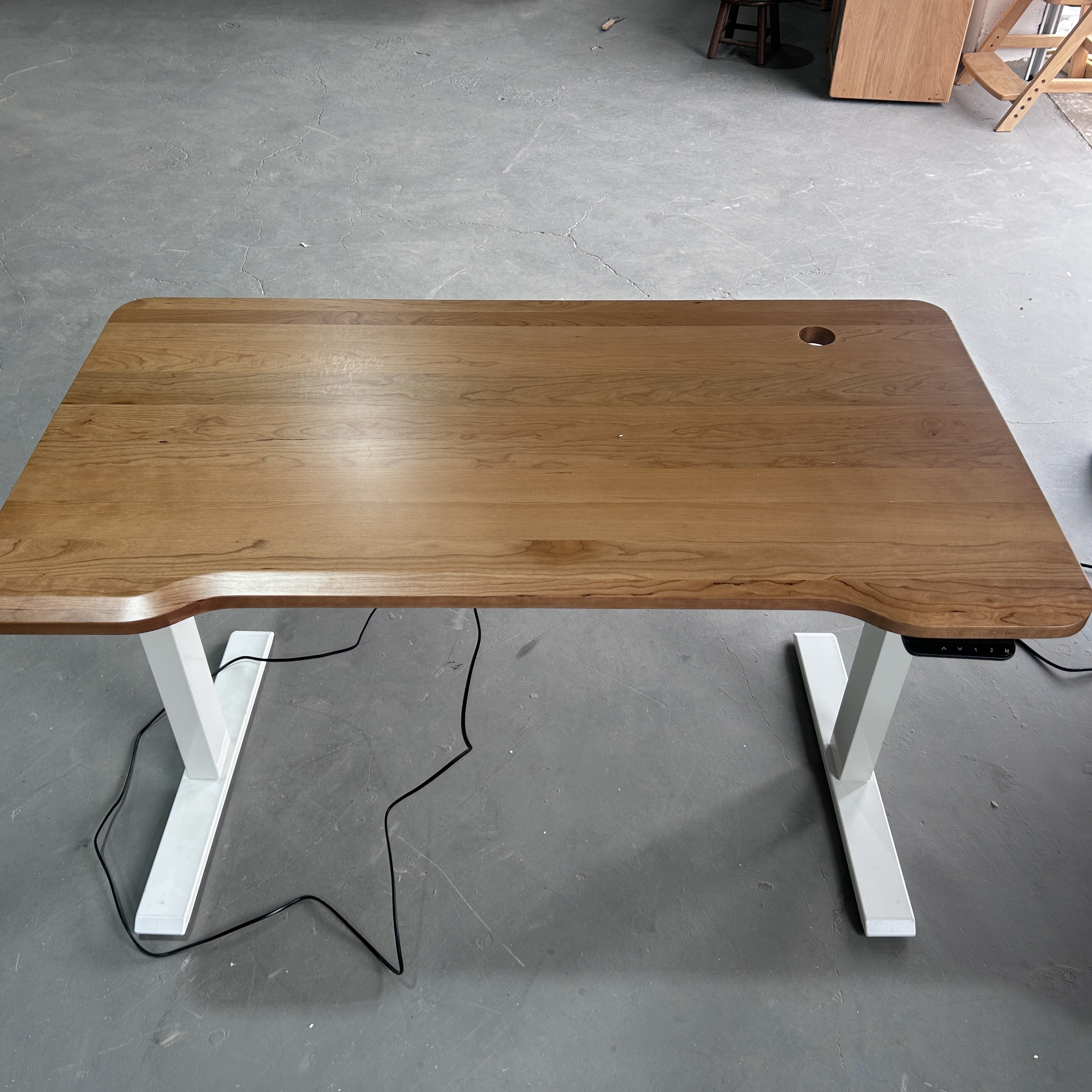 瑕疵无售后 120*65*70/85 樱桃木书桌