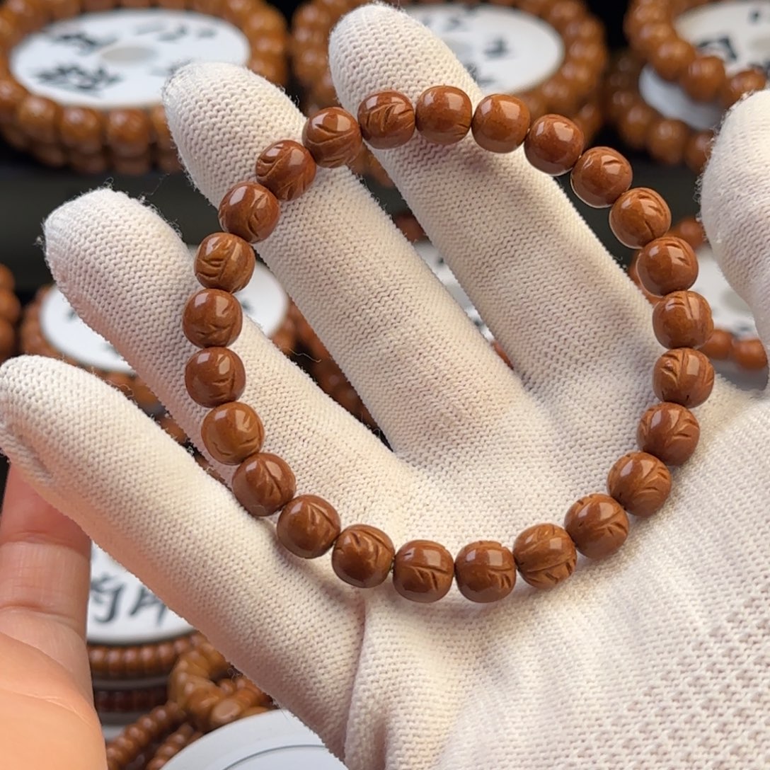 d***i桃核吊坠龙纹桃核老型桶珠一道筋