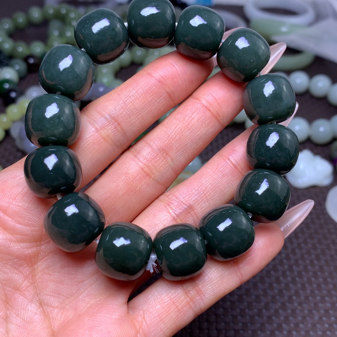 未镶嵌手串和田玉卡16