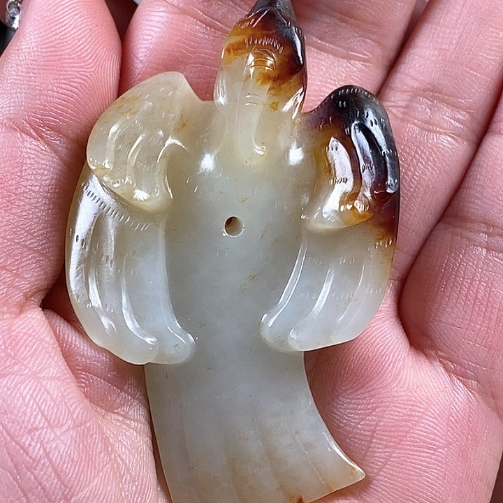 和田玉挂件未镶嵌雲**隱