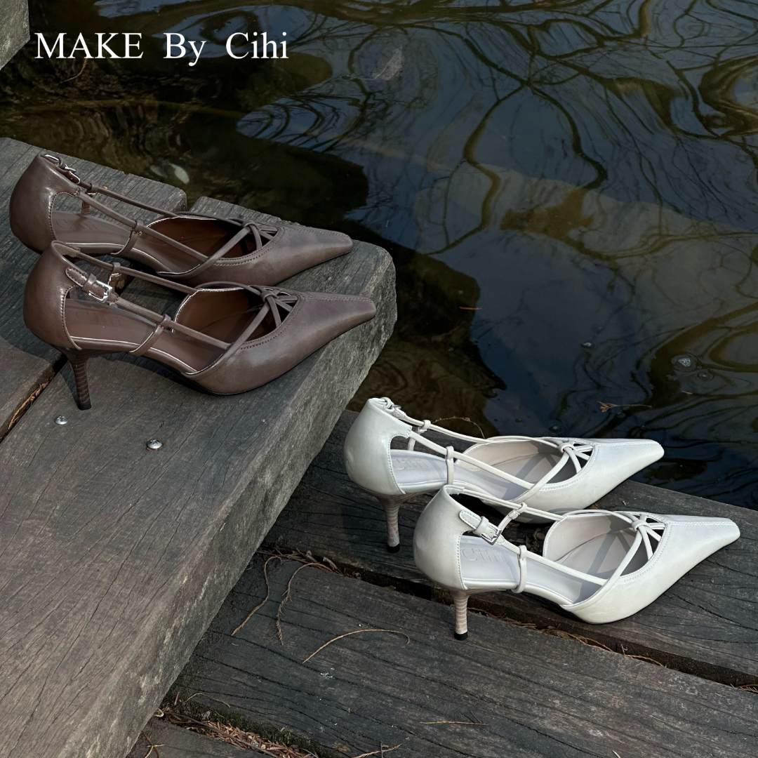 Cihi設計’镂空艺术感’叛逆与性感共存 随性手工复古回溯高跟