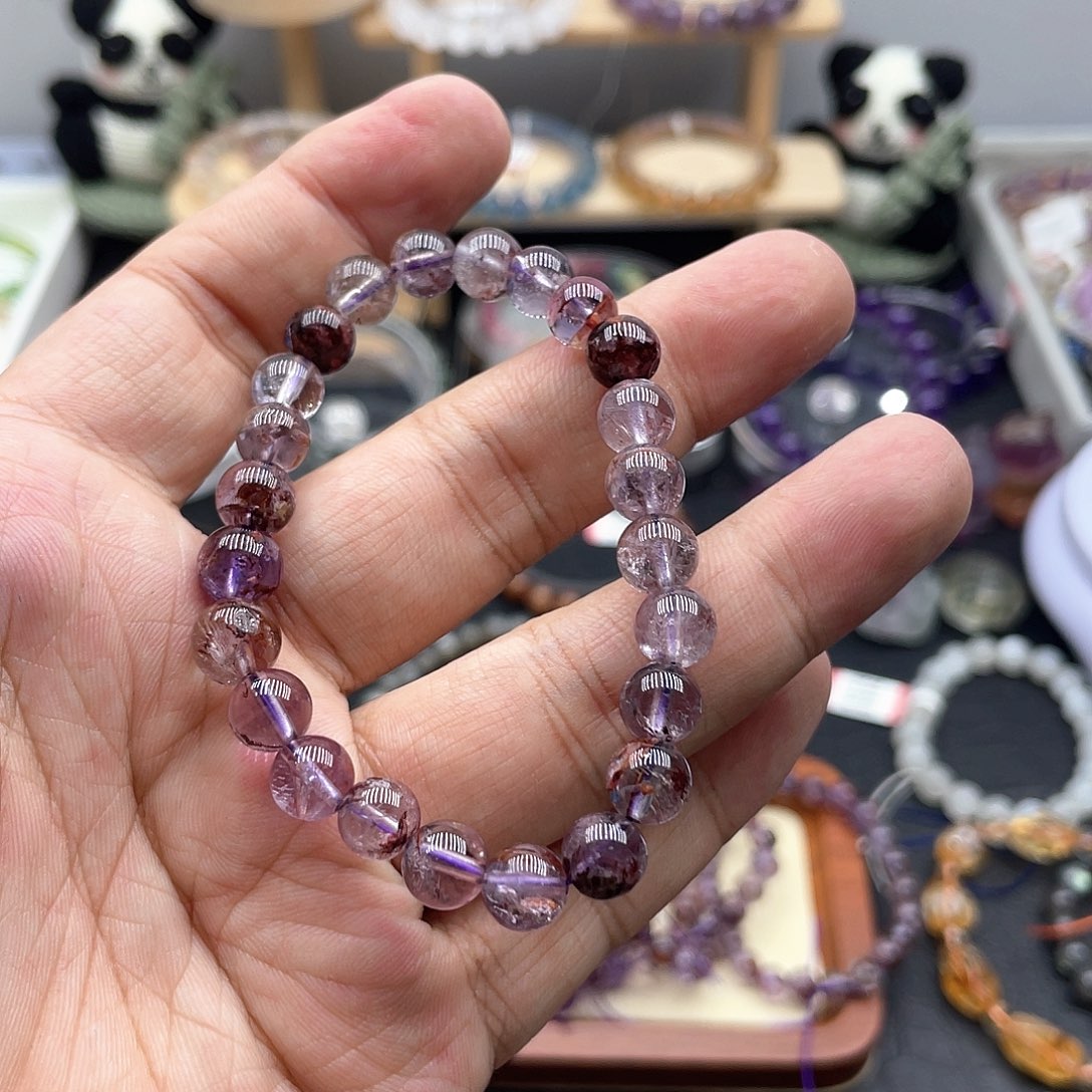 水晶手链未镶嵌紫幽灵