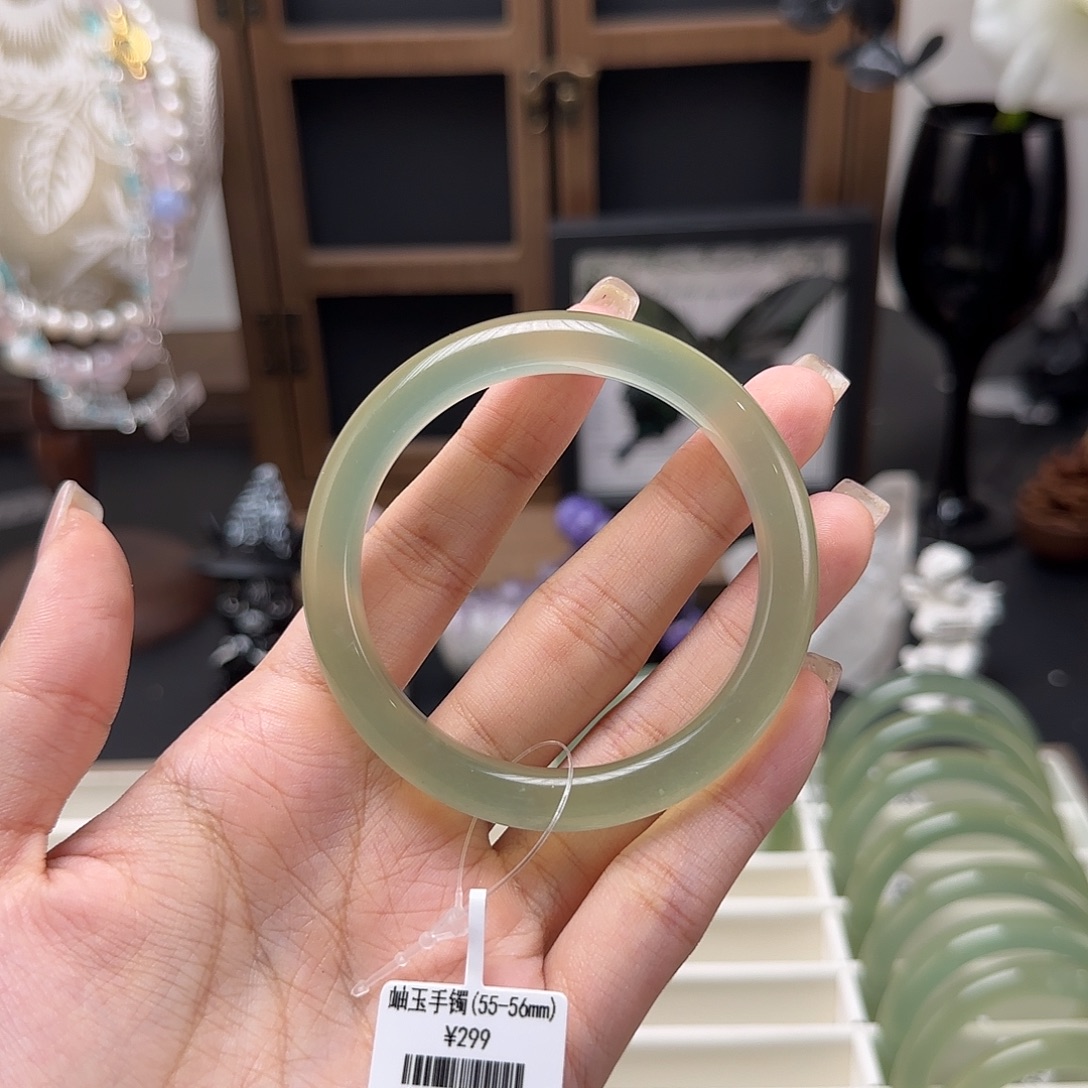 未镶嵌蛇纹石玉手镯27号
