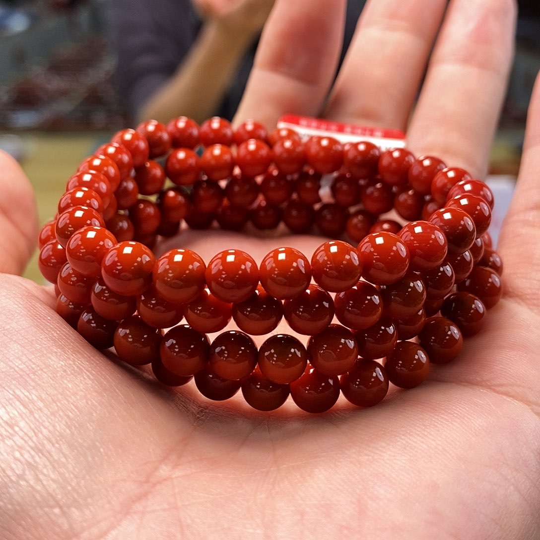 南红玛瑙云端 6+mm多样性发一未镶嵌