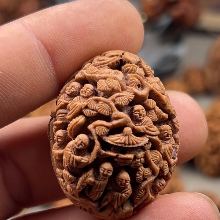 桃核手串桃核雕刻十八子单粒