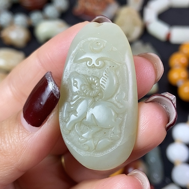 和田玉（糖玉）挂件未镶嵌