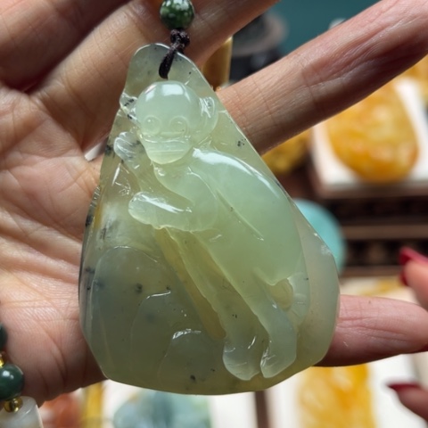 岫玉挂件未镶嵌挂件