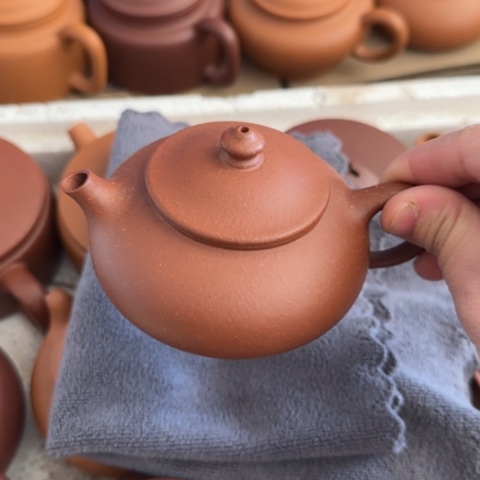 紫砂茶壶红降坡泥160c c