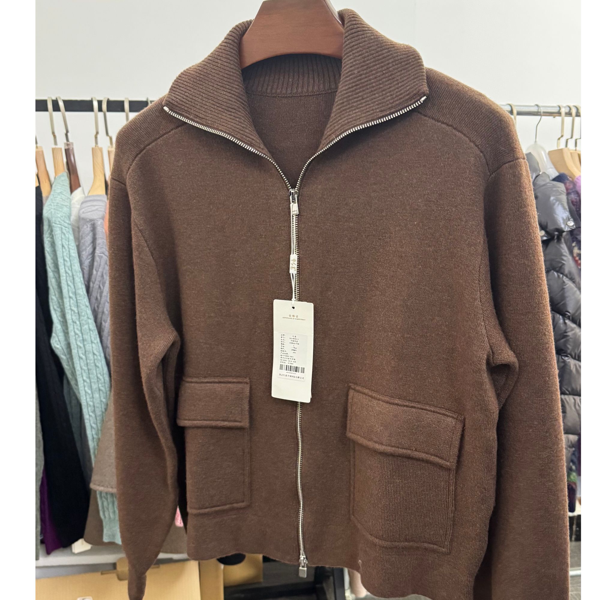 【2025新款】冬季100山羊绒高克重休闲外套884013