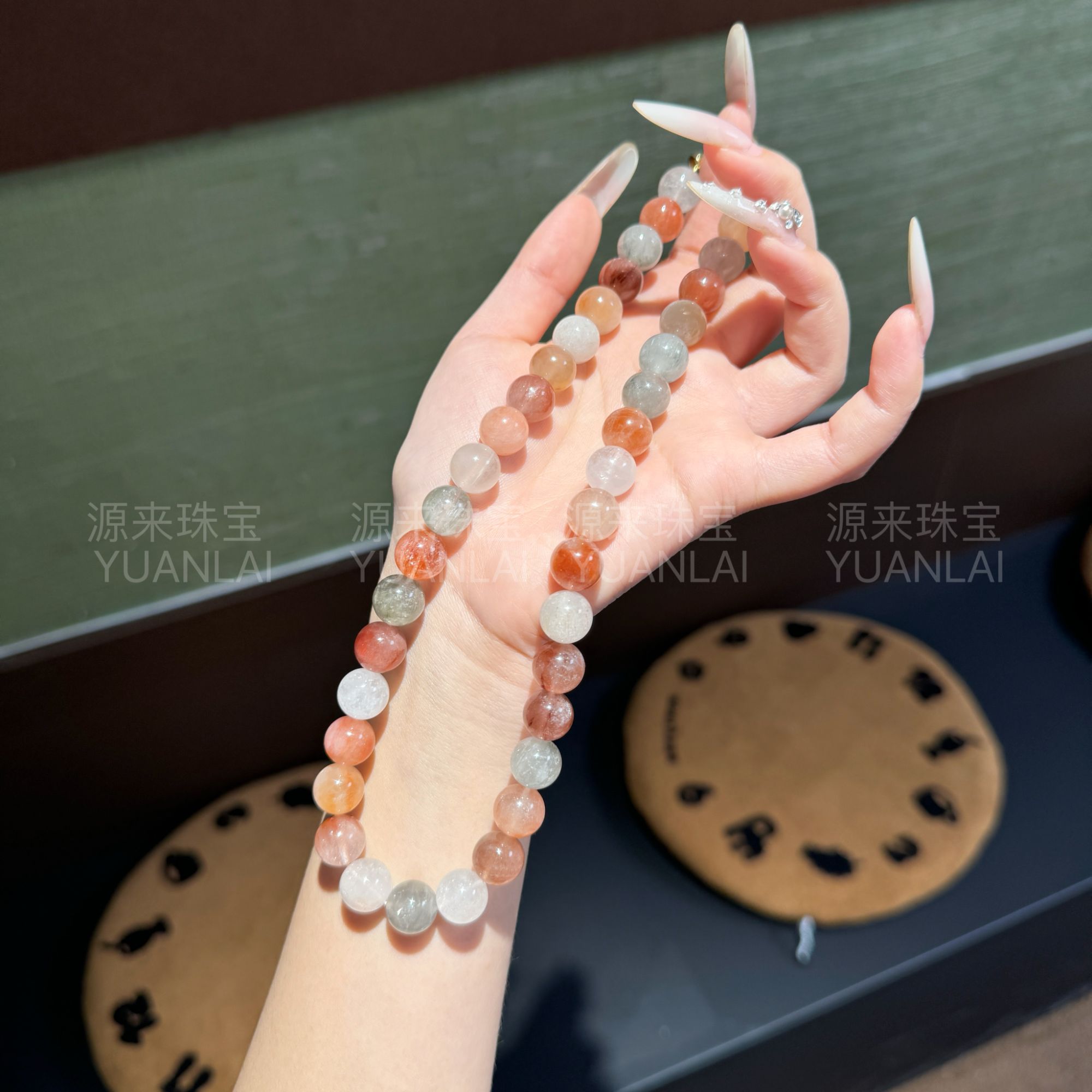 *半岛铁盒*原创兔毛项链YY3372