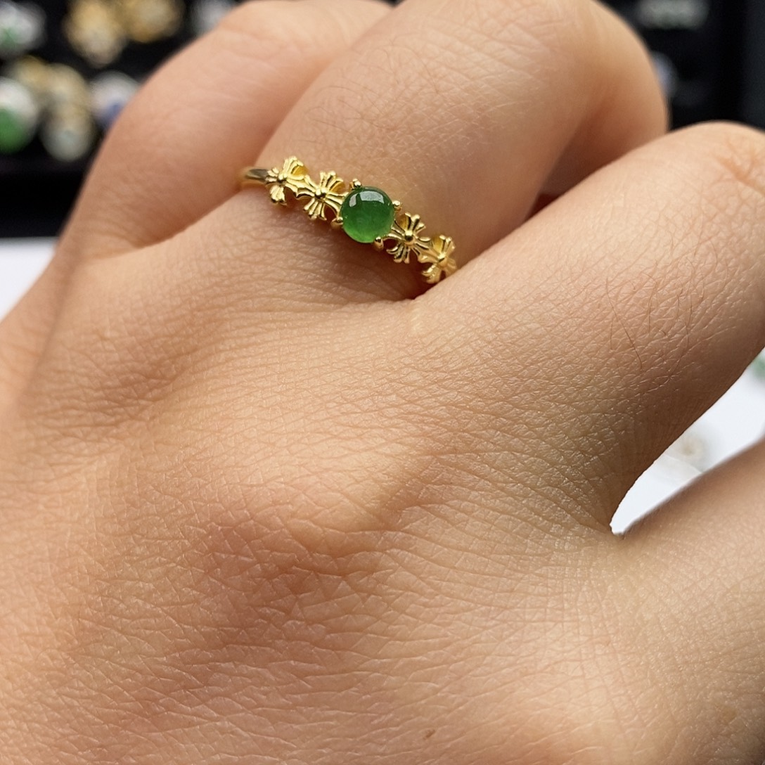 翡翠未镶嵌戒指翡翠