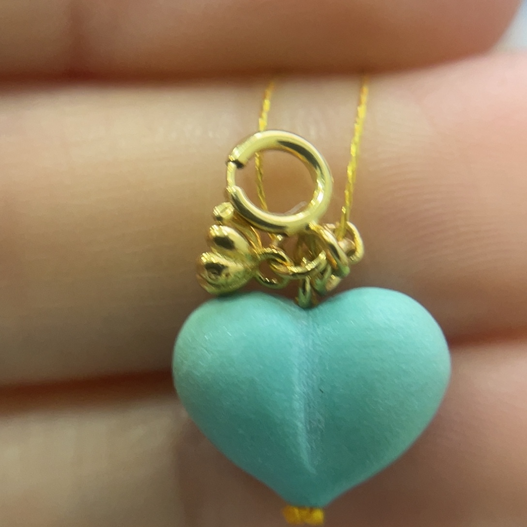 绿松石18K金镶嵌珠宝奇石