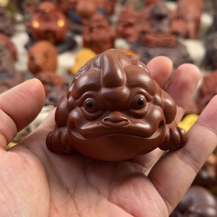 茶宠紫砂紫砂金蟾