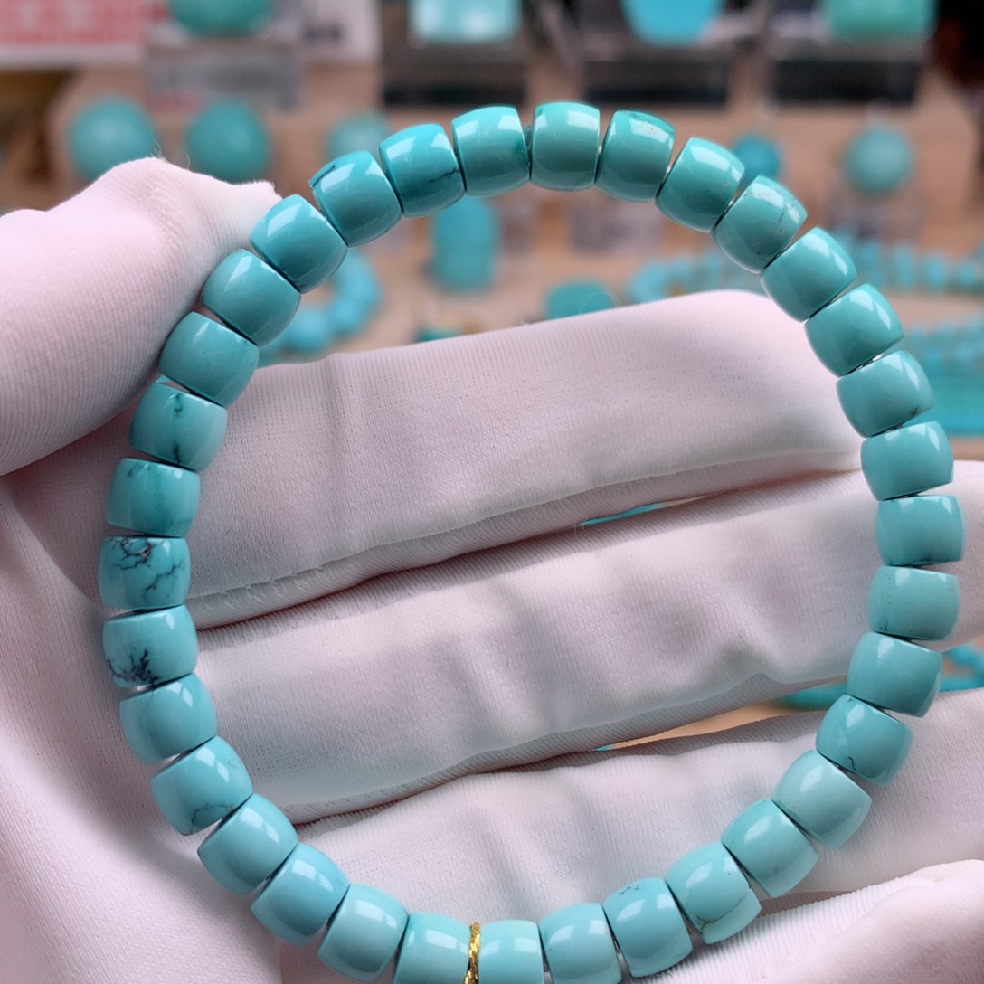 绿松石未镶嵌珠宝奇石6.7mm