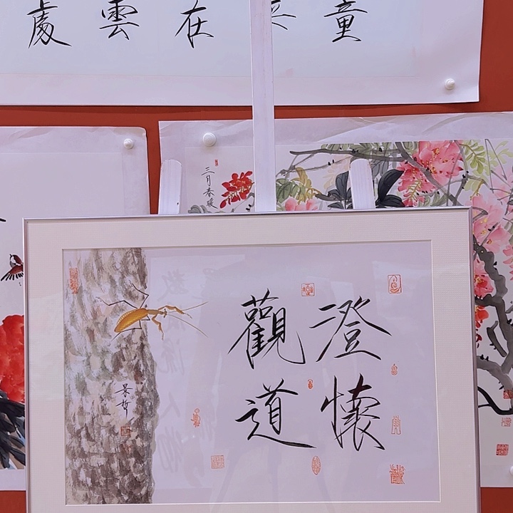 致***远澄怀观道年画框子好好看