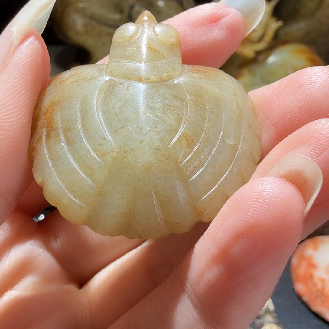 紫***歌和田玉未镶嵌挂件