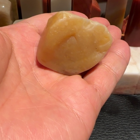 老挝石田黄原石，