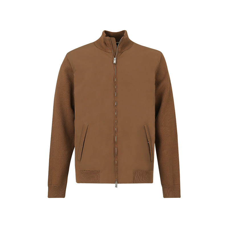流光风 Hugo Boss 新品 男士black系列拉链针织夹棉夹克50543135