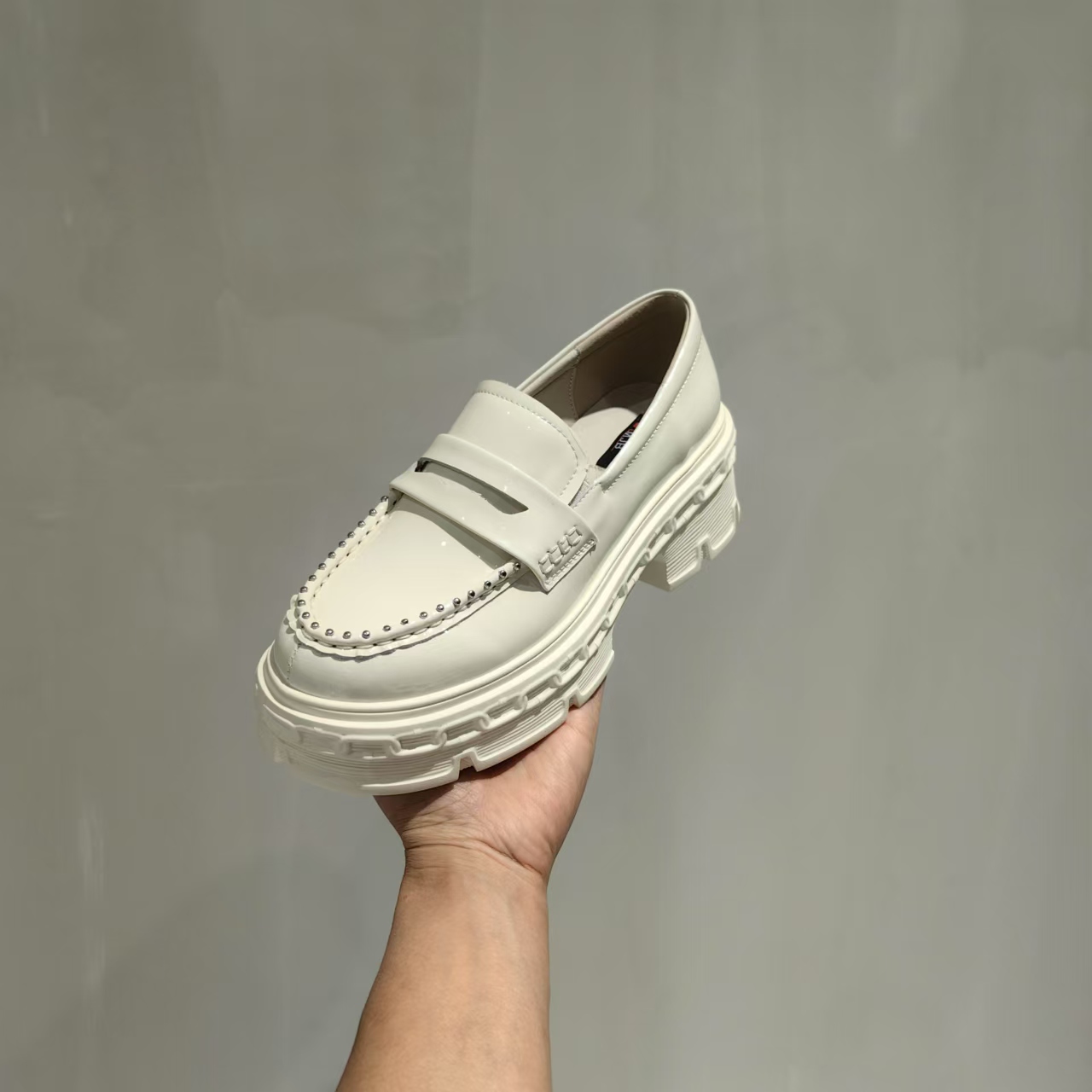 蒂格薇琦 2025年春季新款厚底增高乐福鞋女英伦风单鞋 13060033