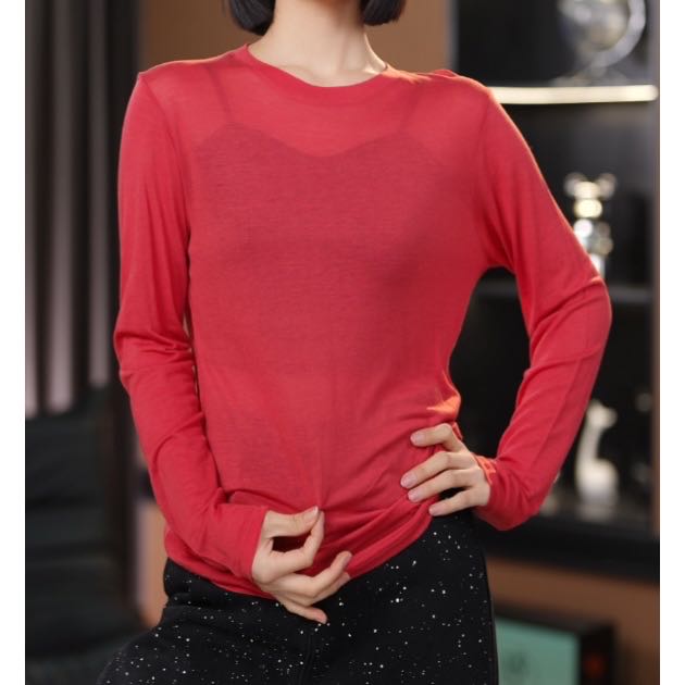 JUDIAN-红色打底衫8jd95546