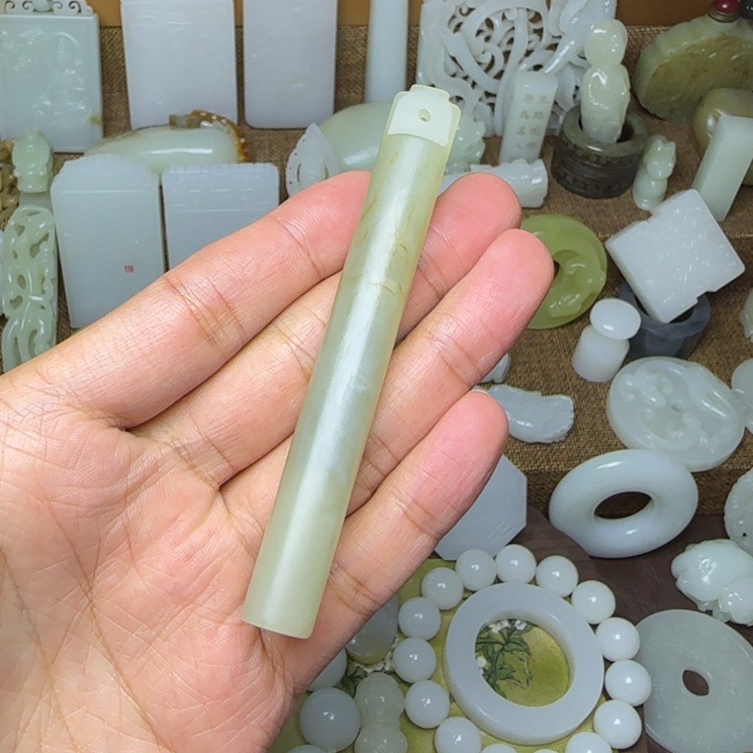 旺***财和田玉未镶嵌挂件