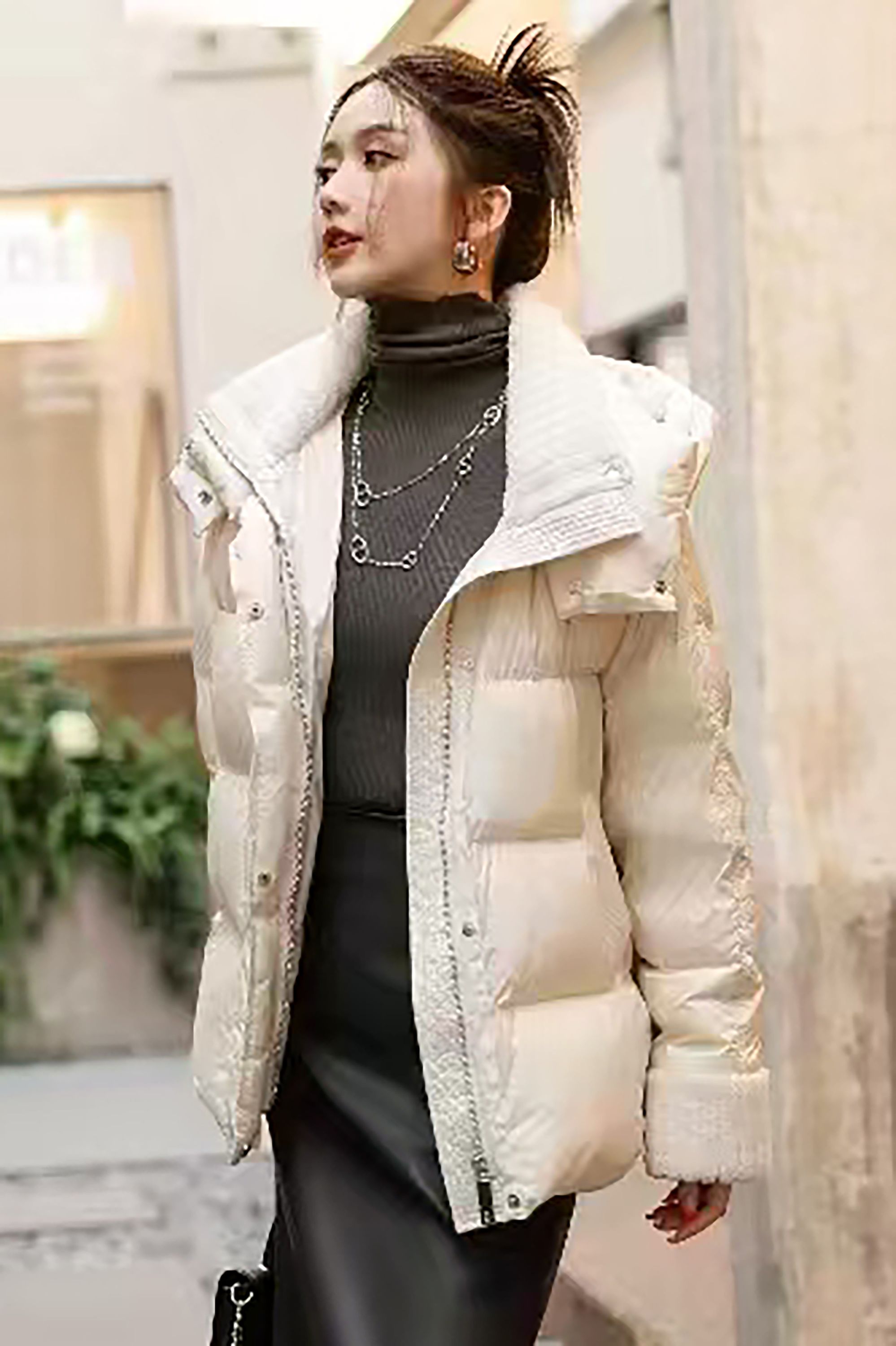 羽绒服女保暖宽松羊羔毛加厚韩系2024新款羊羔毛显瘦高颜