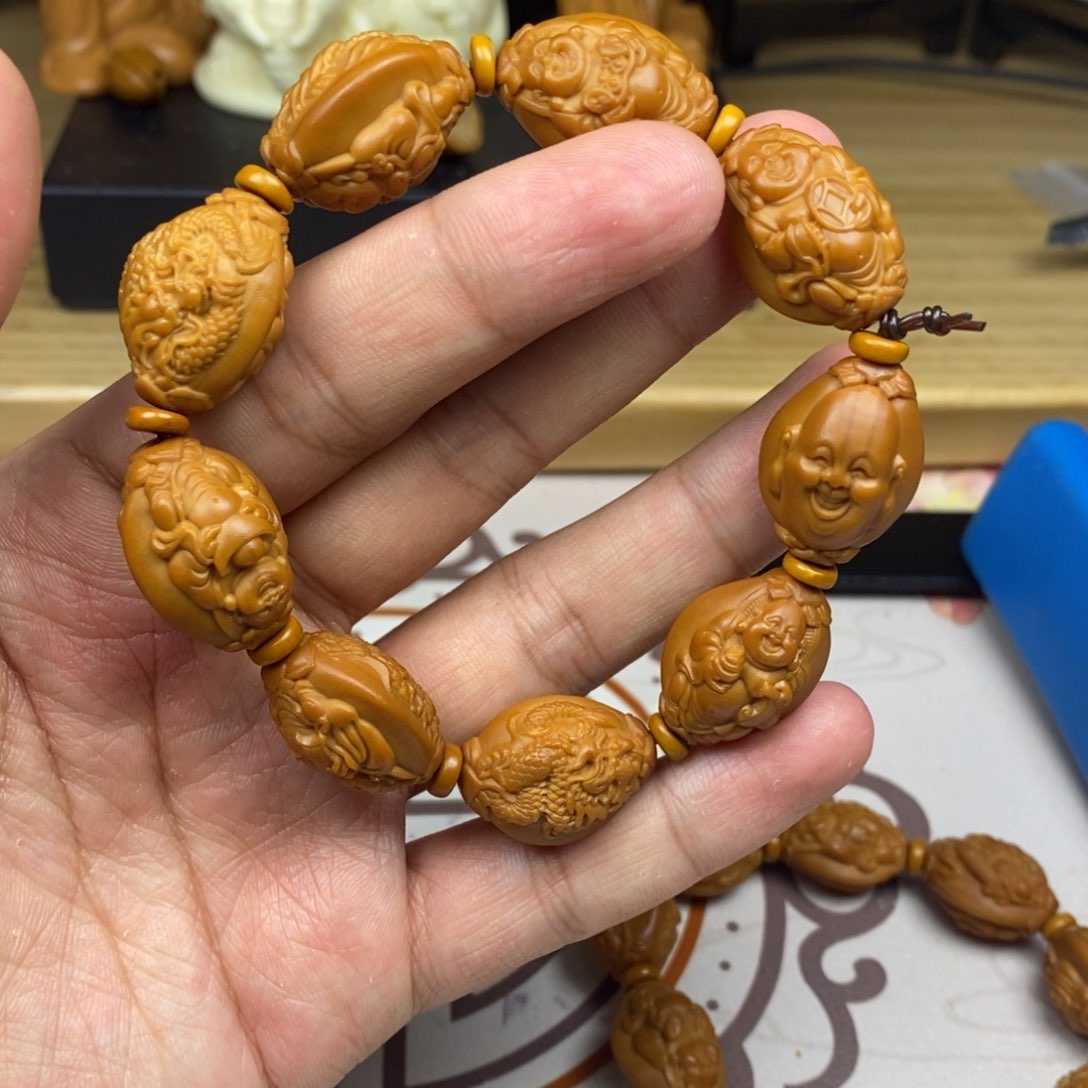 橄榄核手串/手链橄榄核雕刻工艺宇