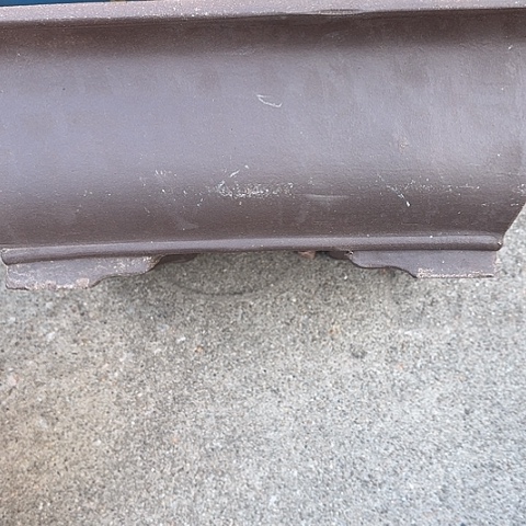 紫砂宜兴紫砂花盆40素面马槽