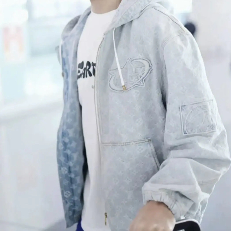 95新 LouisVuitton/路易威登 路易威登老花&NBA联名款牛仔外套 