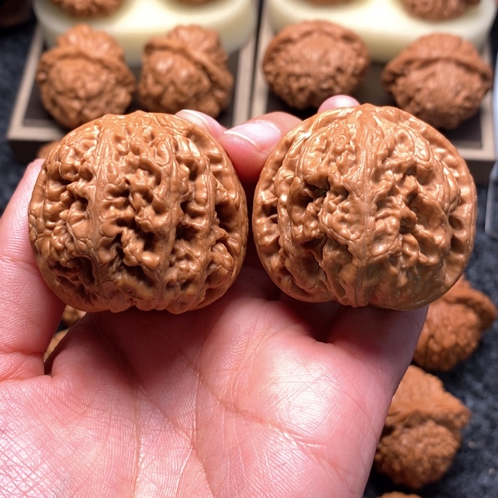 文玩核桃把件?*吒精品粗筋43