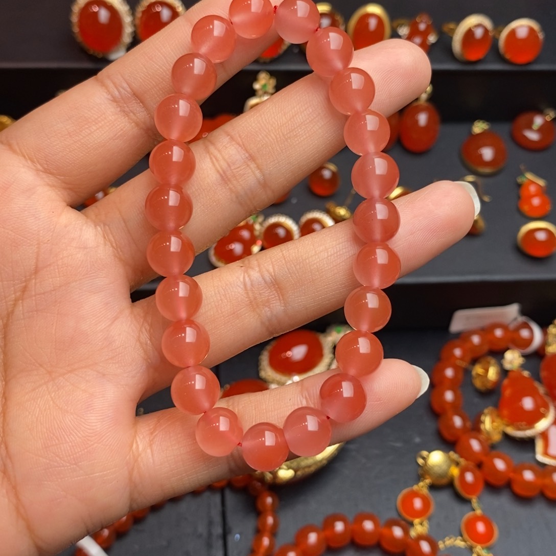 南红玛瑙多圈手串未镶嵌王*爷
