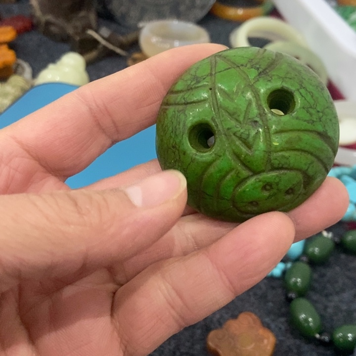 吊坠白玉菩提摆件