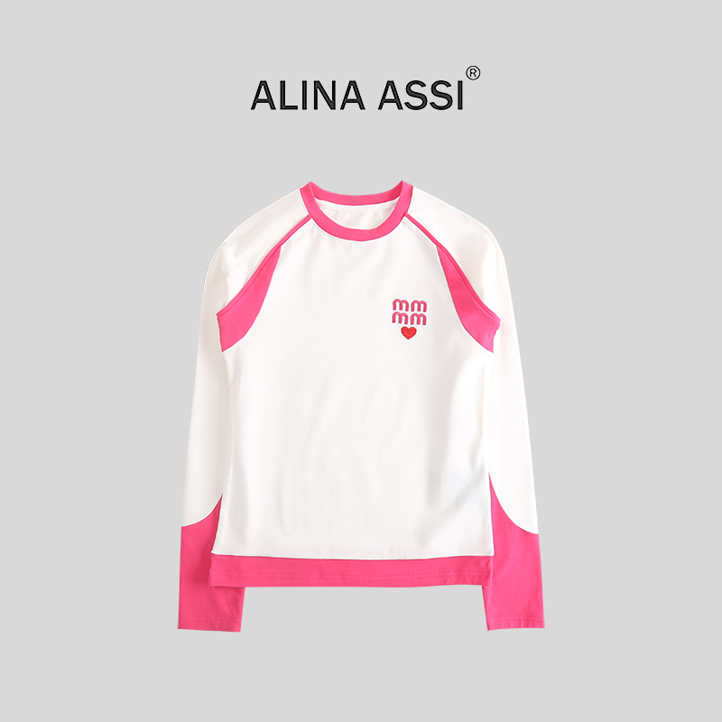 【WW】2025秋季新款T恤百搭休闲长袖上衣W0624