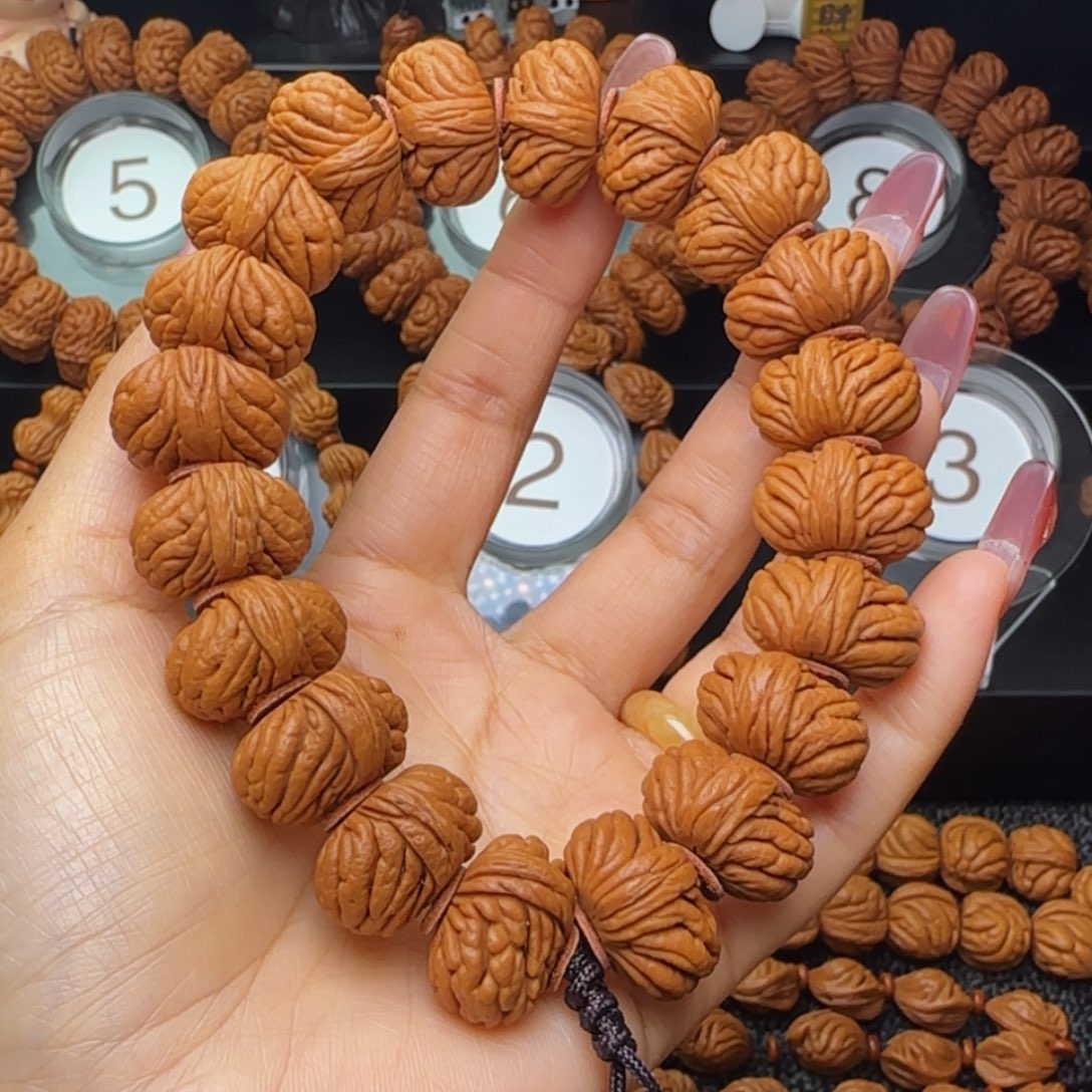 ⁵***࿐文玩核桃手串五爪金龙手持