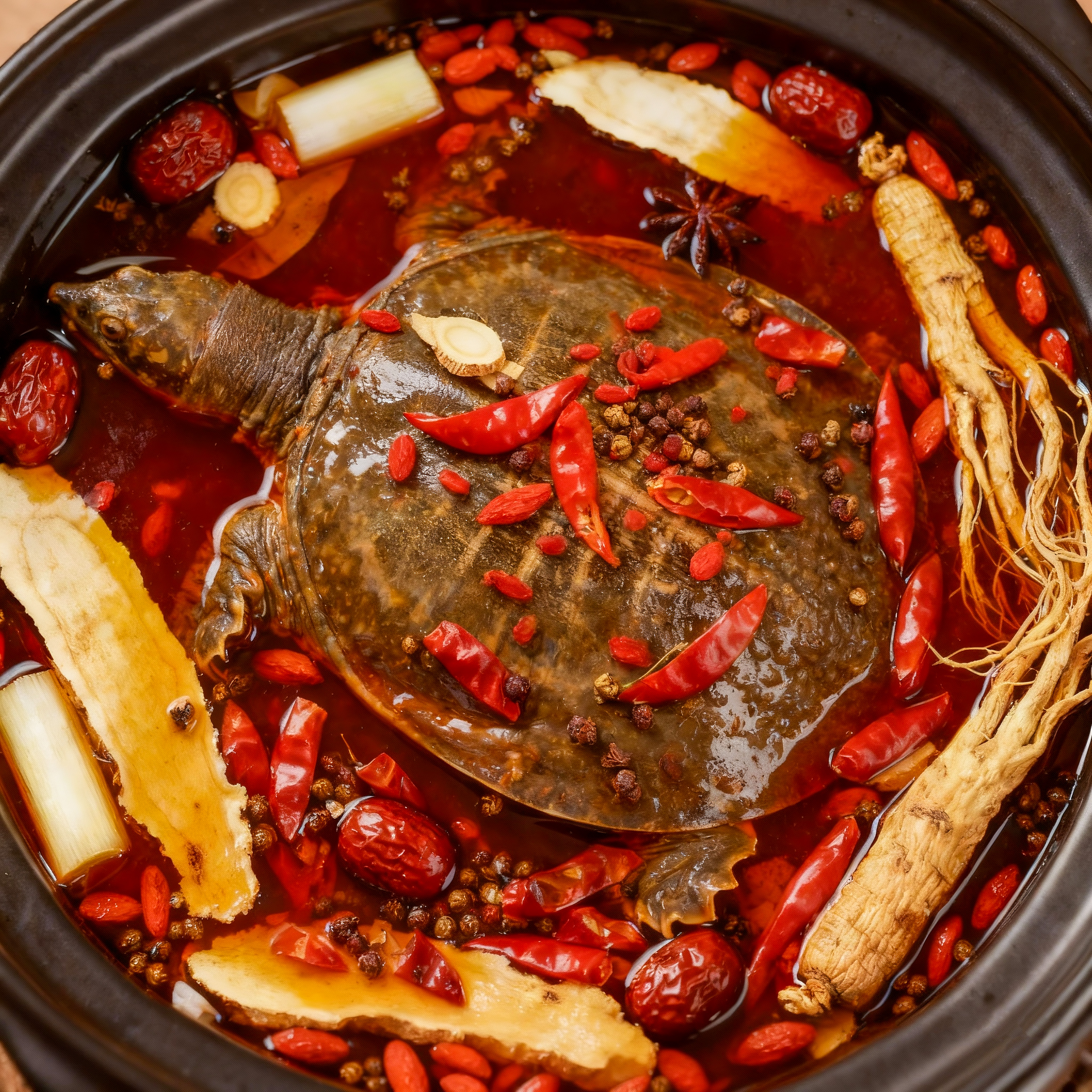 【三宝甲鱼】枸杞当归红枣麻辣甲鱼四川香辣卤甲鱼卤味熟食开袋即食