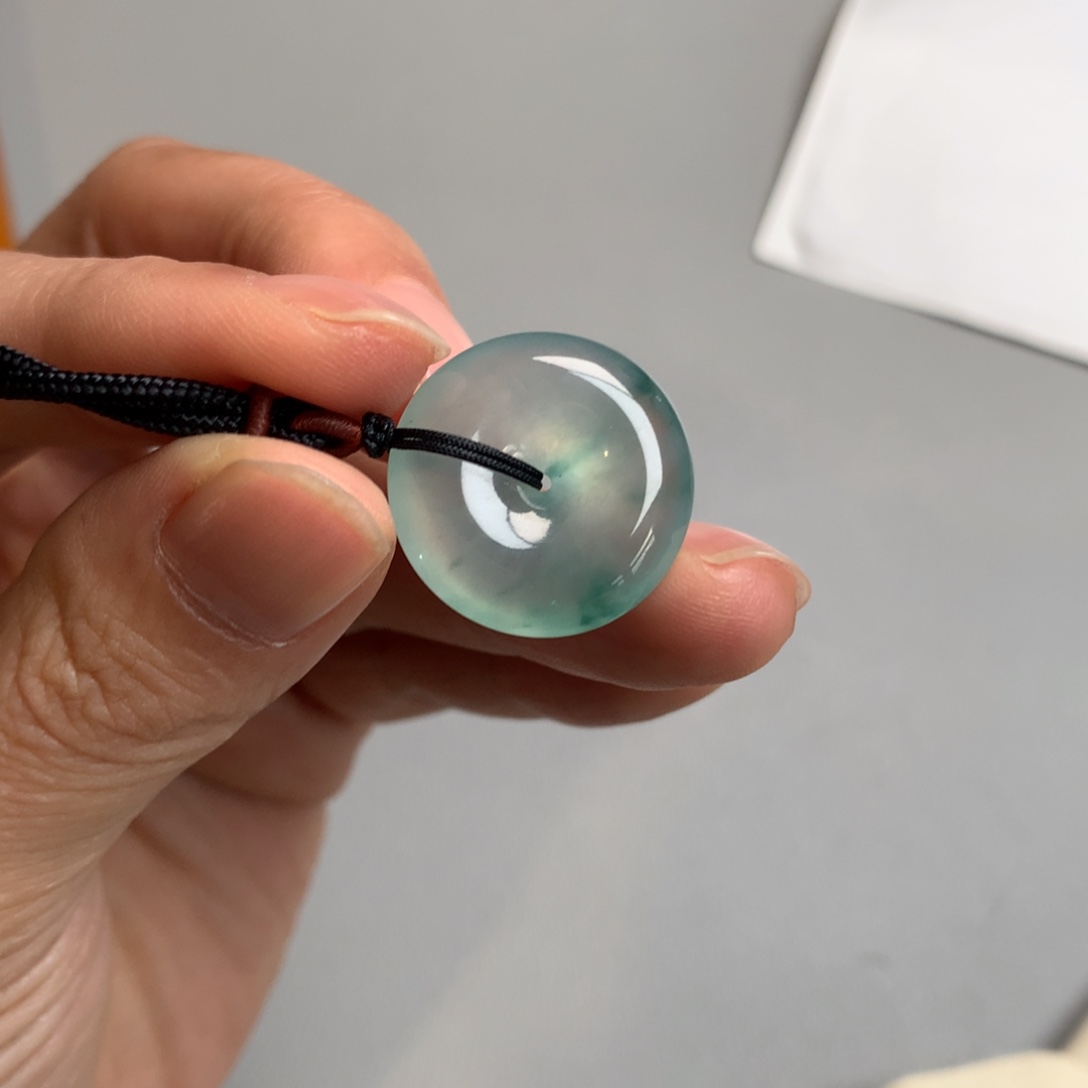 翡翠颈饰未镶嵌天然缅甸翡翠吊坠20.5-5.9