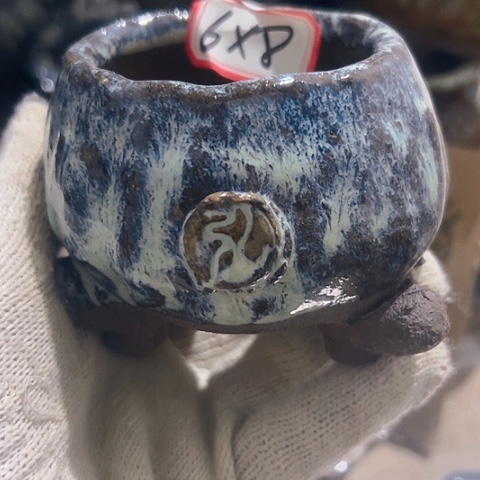 红陶粗陶花盆手工