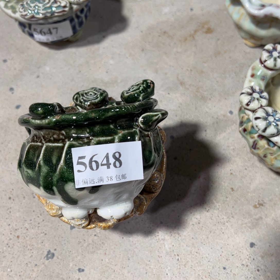 红陶景德镇手工花盆