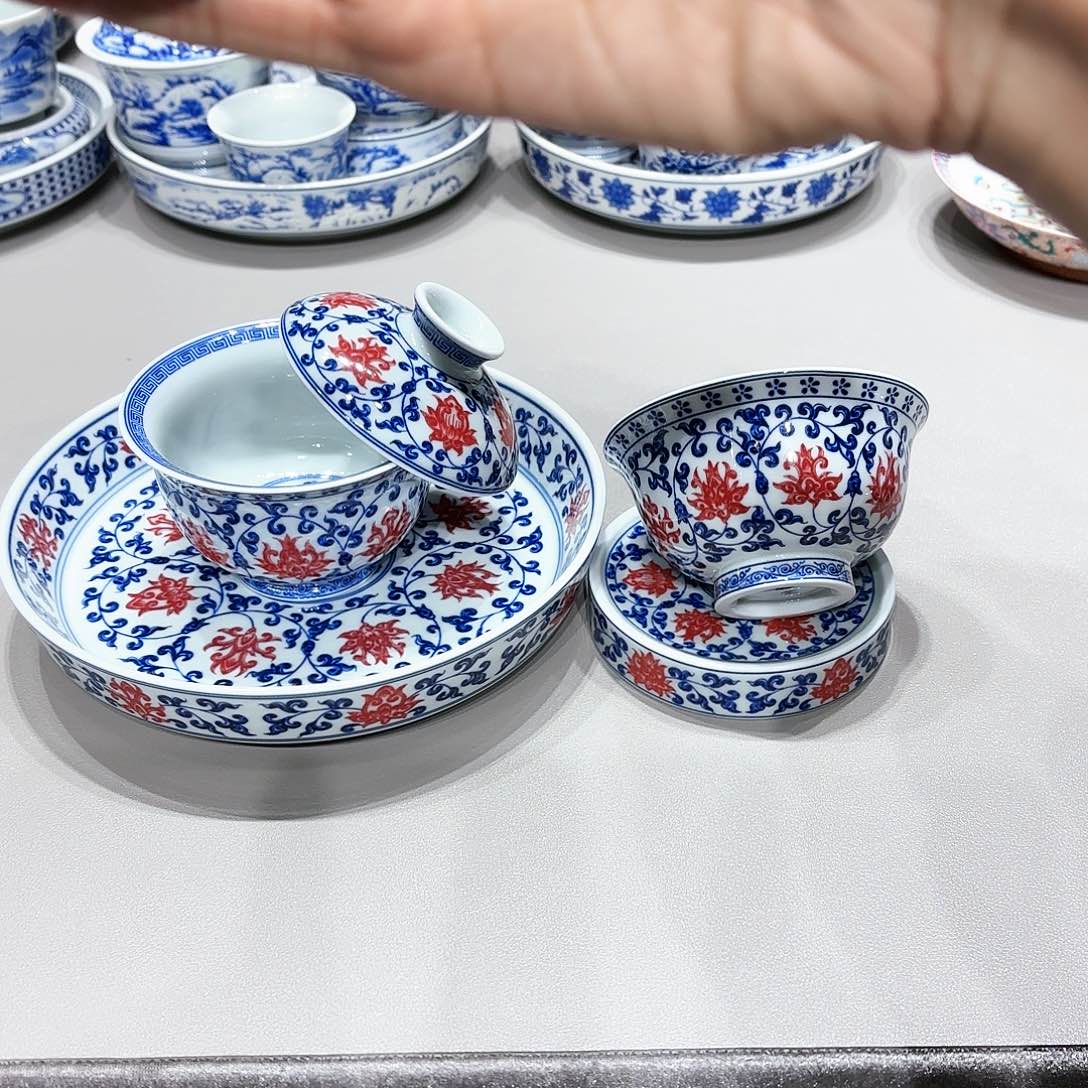 盖碗景德镇高温茶具