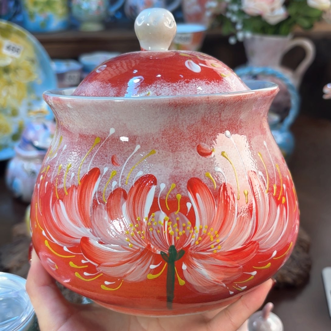 景德镇手绘高温釉下彩陶瓷茶具