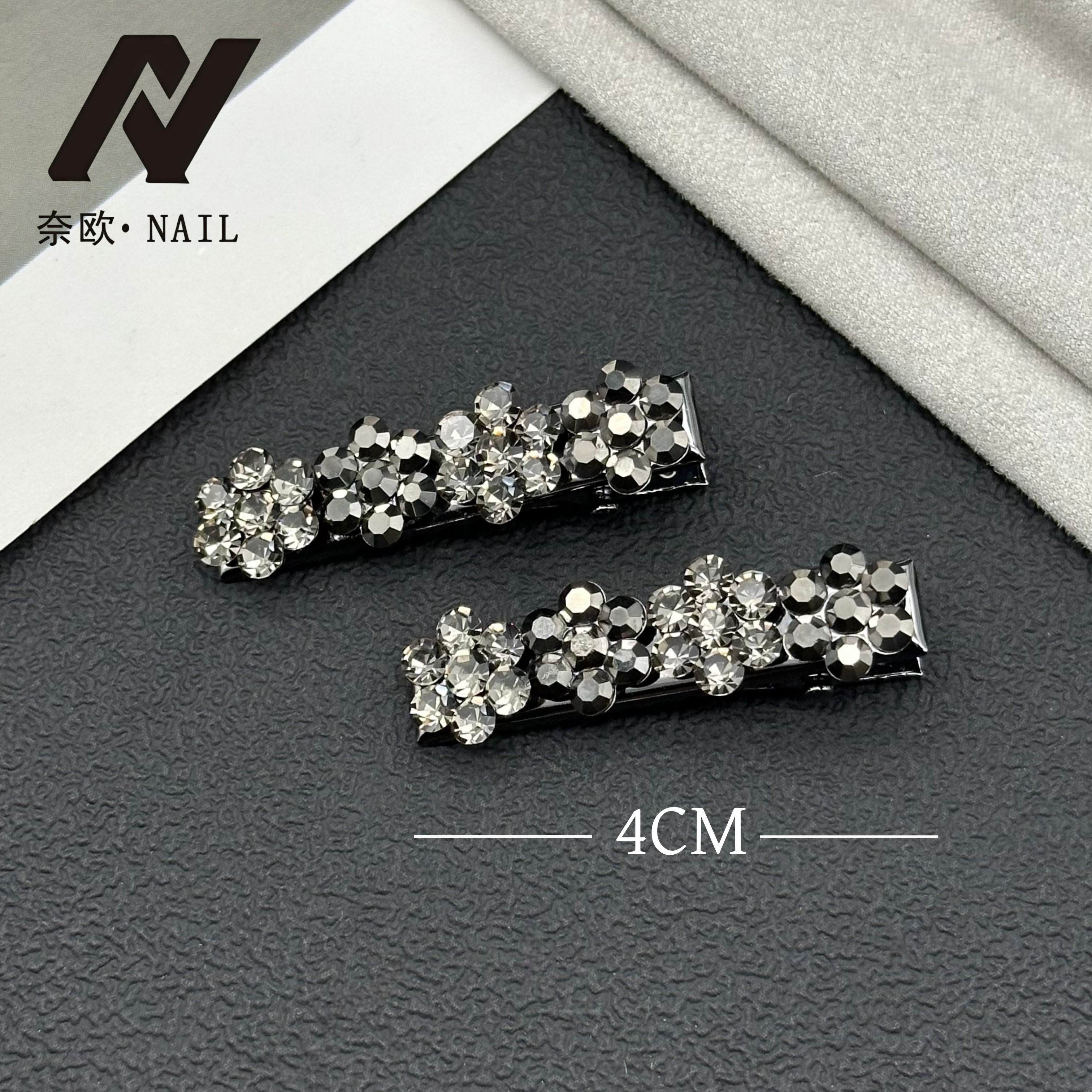 【NAIL·奈欧】SQ-设计师系列6511五瓣花精致刘海侧边夹鸭嘴夹