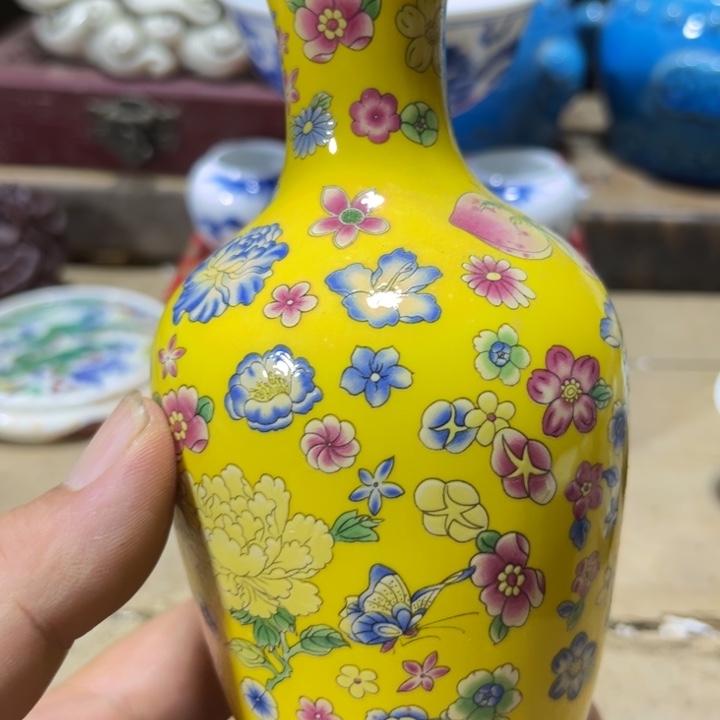 陶瓷紫砂瓷器瓷器六*花